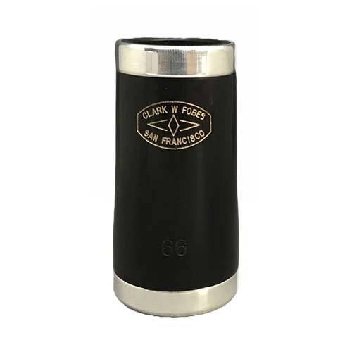 Clark W Fobes Grenadilla Bb/A Clarinet Barrel — with Silver Rings