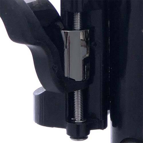 Ton Kooiman Etude Thumb Rest for Clarinet and Oboe, showing the ergonomic, black design made from durable materials."